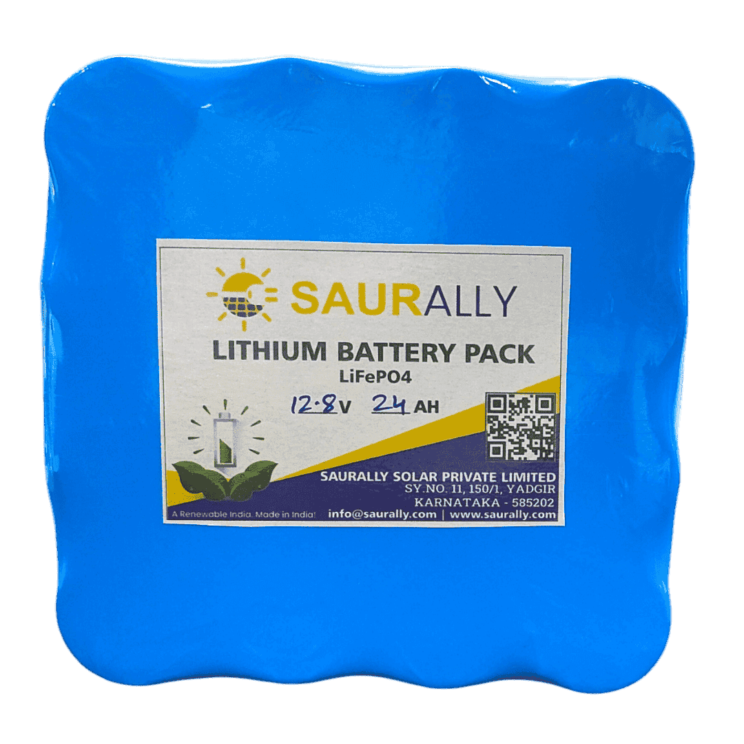 saurally-lithium-12v-24ah-1 24Ah 12.8V LFP (LiFePO4) Battery Pack With BMS - Image 1